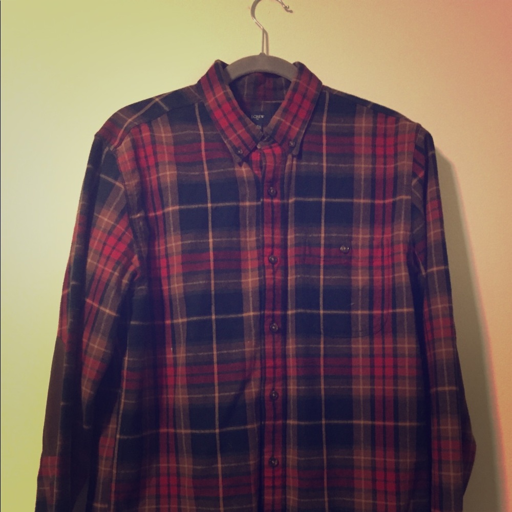 J. Crew Flannel w/ Elbow patches